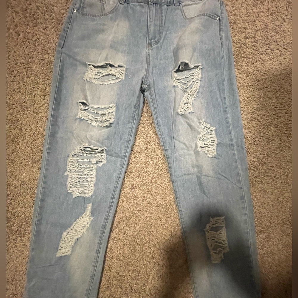 Custom Tear jeans